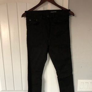 H&M skinny high waist true black jeans